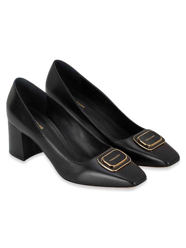 New Vara 60 Double Plate Pumps Nero Sz 9.5