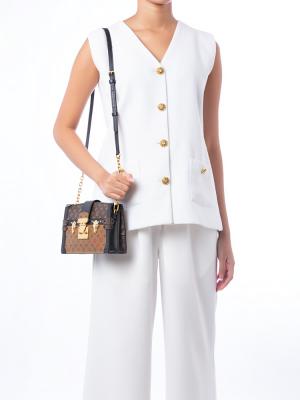 Reverse Monogram Trunk Clutch