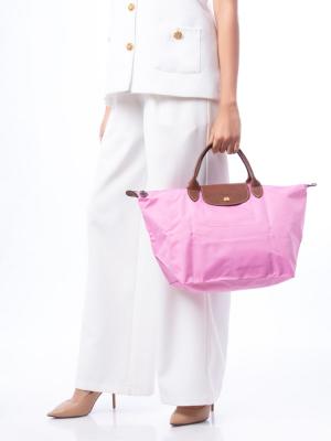 Le Pliage Original Medium SH Rose Pink