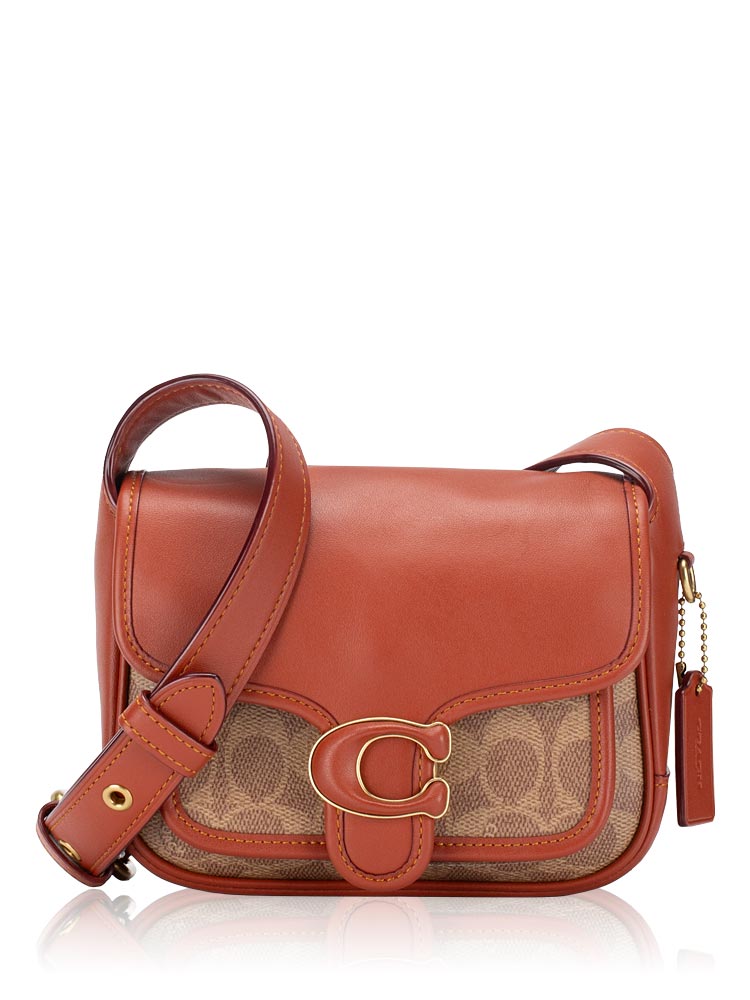 CK019 Signature Tabby 19 Messenger Tan Rust