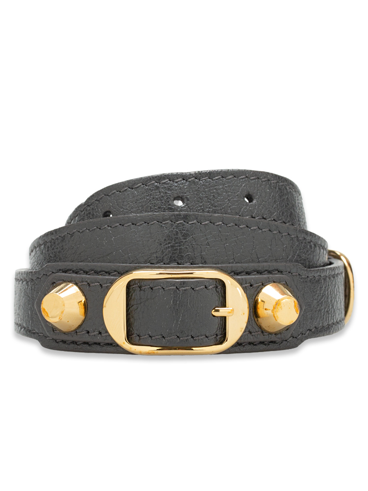 Classic Triple Tour Bracelet Gris Fossile Sz S