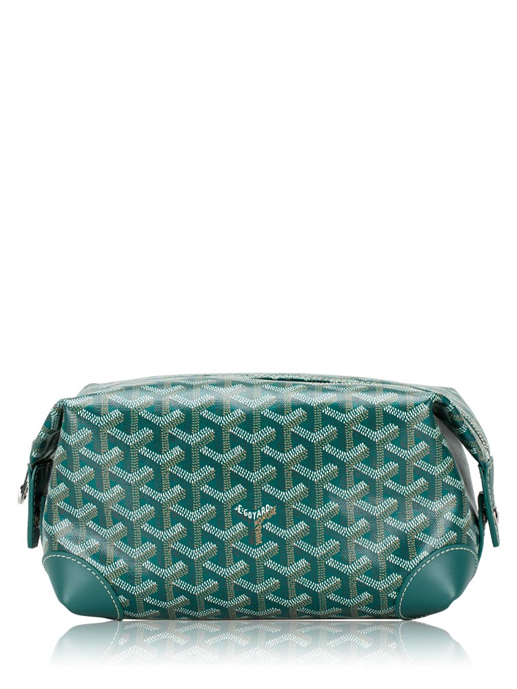 Goyardine Boeing 25 Trousse de Toilette Green