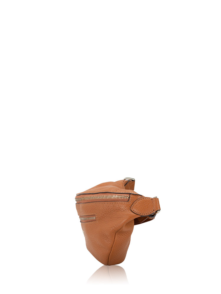 Leila Leather Belt Bag Warm Gingerbread