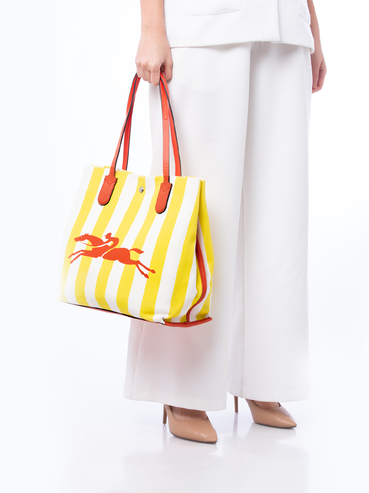 Roseau Essential Large Shopper Yellow White