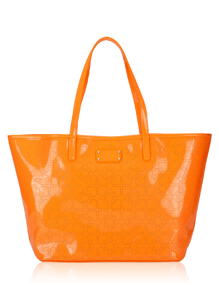 Harmony Metro Vinyl Perforated Tote Orange