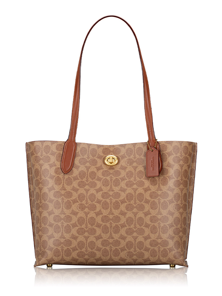 C0693 Signature Willow Tote Tan Caramel