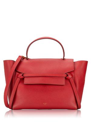 Grained Calfskin Mini Belt Bag Red