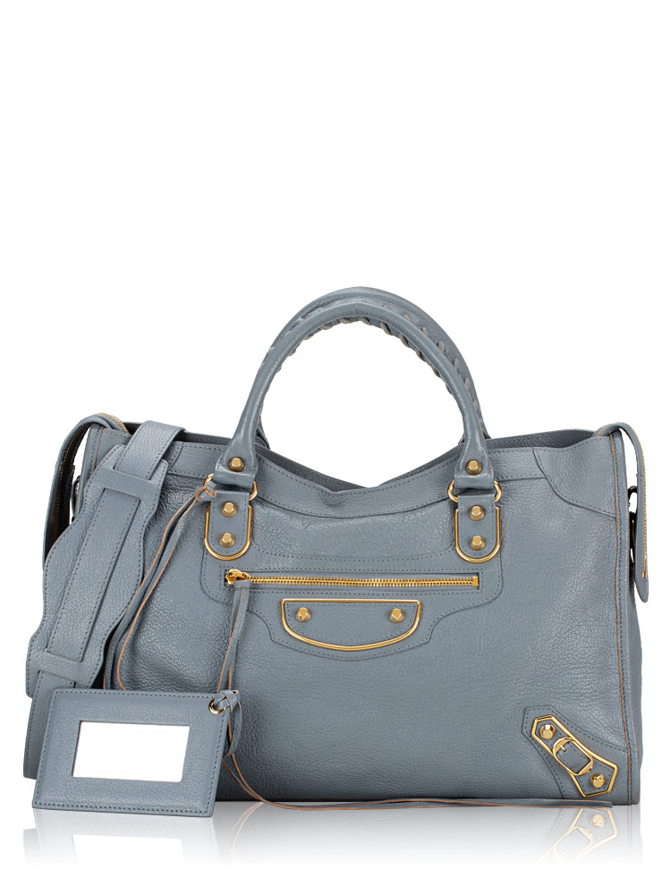 Gold Metallic Edge City Bleu Acier