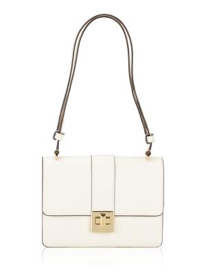 Phoebe Turnlock Shoulder Bag Meringue