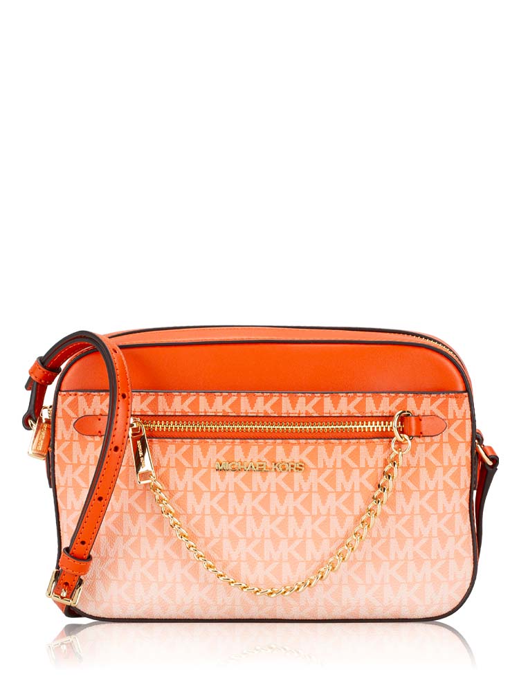 Signature Jet Set Ombré Large Crossbody Red Clay