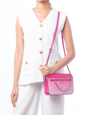 Signature Jet Set Ombré Large Crossbody Dragon Fruit