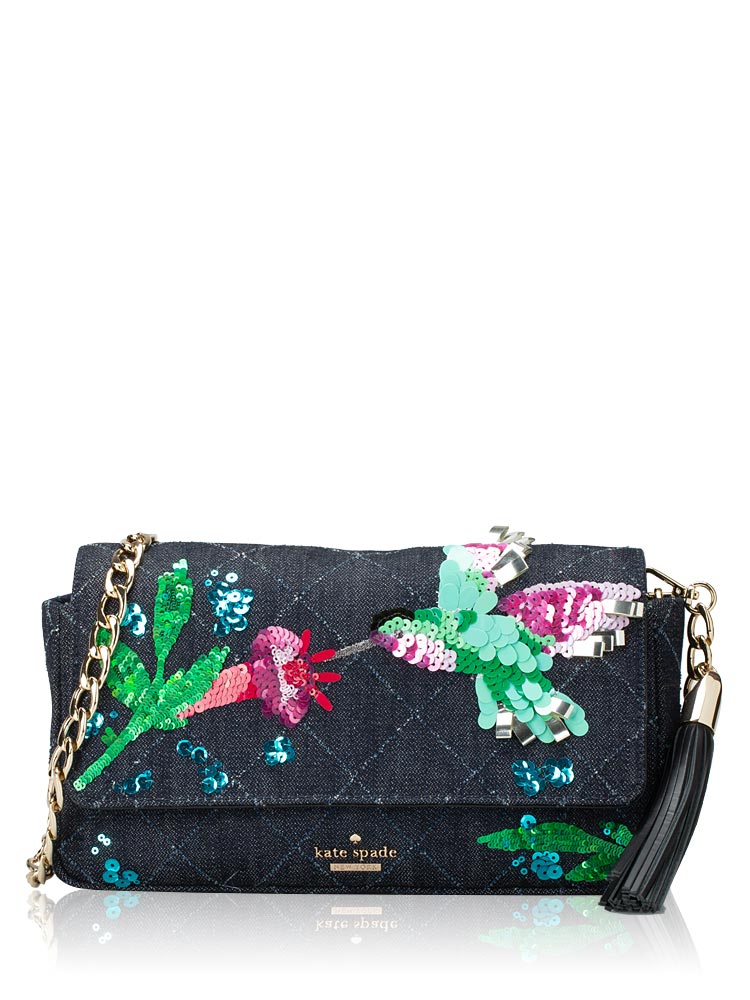 Emerson Place Serena Shoulder Bag Hummingbird Denim