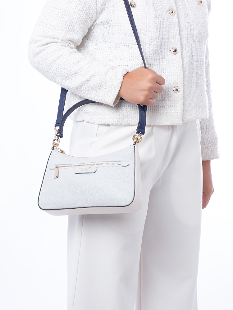 Hudson Colorblocked Convertible Crossbody Stone Path 