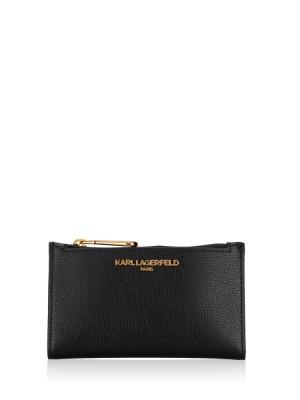 LH1NR8BQ Paris Small Bi-Fold Wallet Black Gold