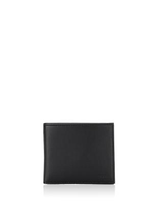 Men Randy Leather Bifold Wallet Black