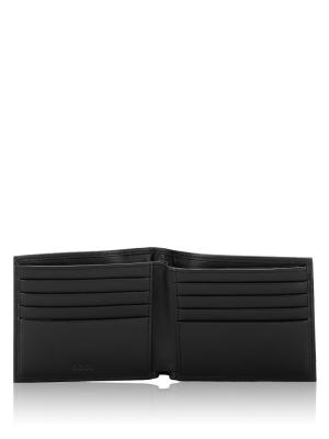 Men Randy Leather Bifold Wallet Black