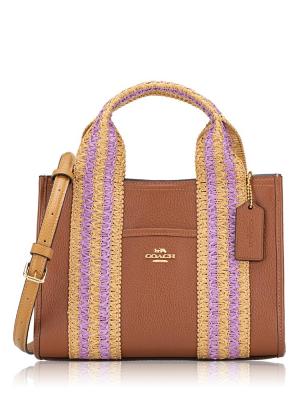 CBG91 Straw Webbing Smith 24 Tote Redwood Multi