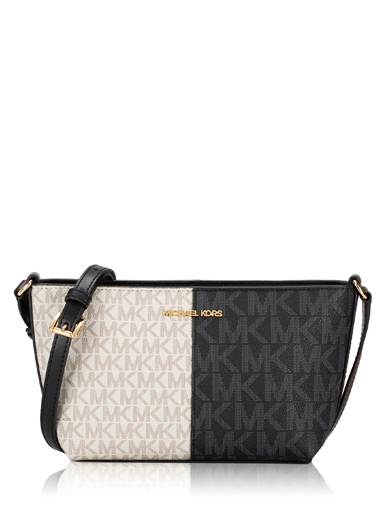 Signature Jet Set Two-Tone Crossbody Black Multi