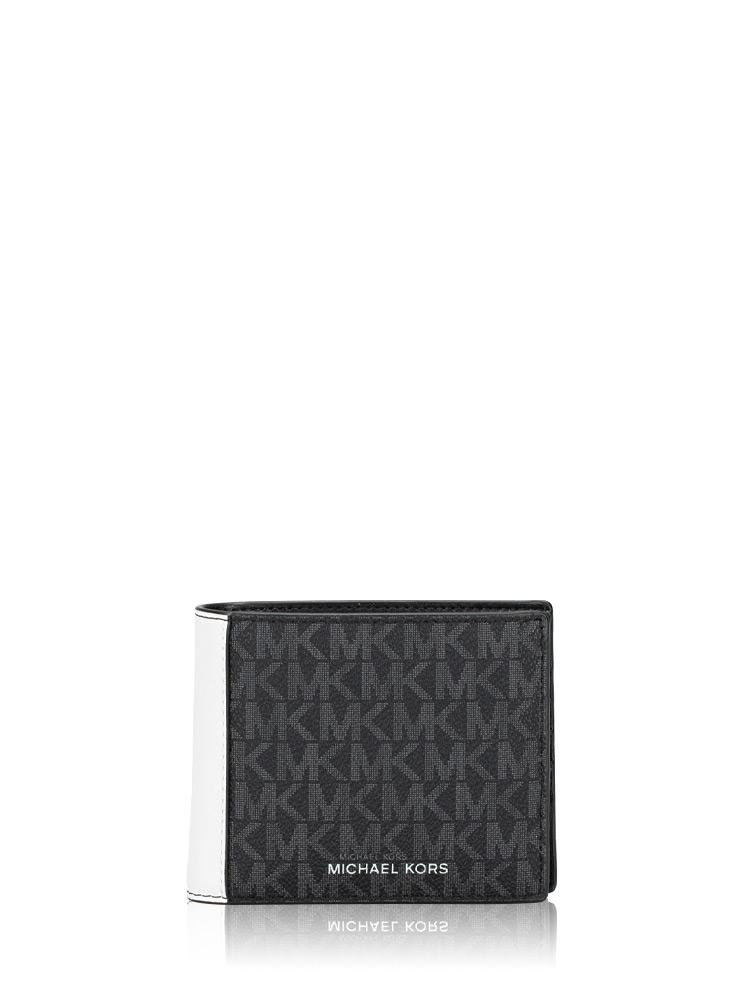 Men Signature Cooper Billfold With Passcase Wallet Bright White