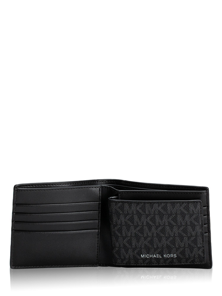 Men Signature Cooper Billfold With Passcase Wallet Bright White