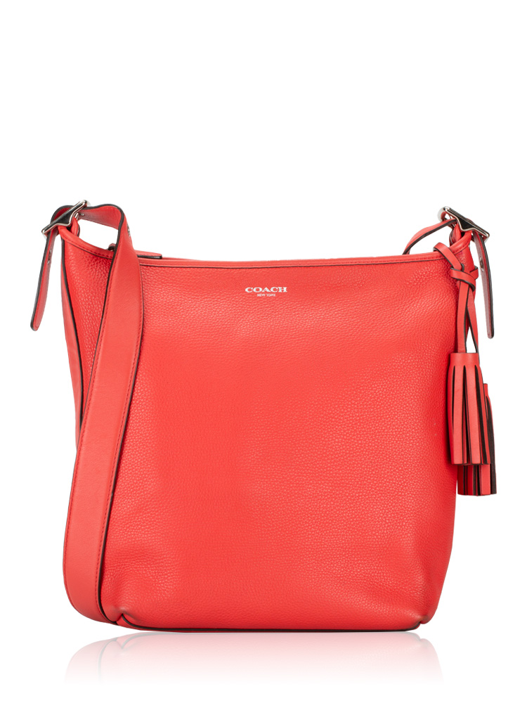 28941 Legacy Leather Duffle Bag Red