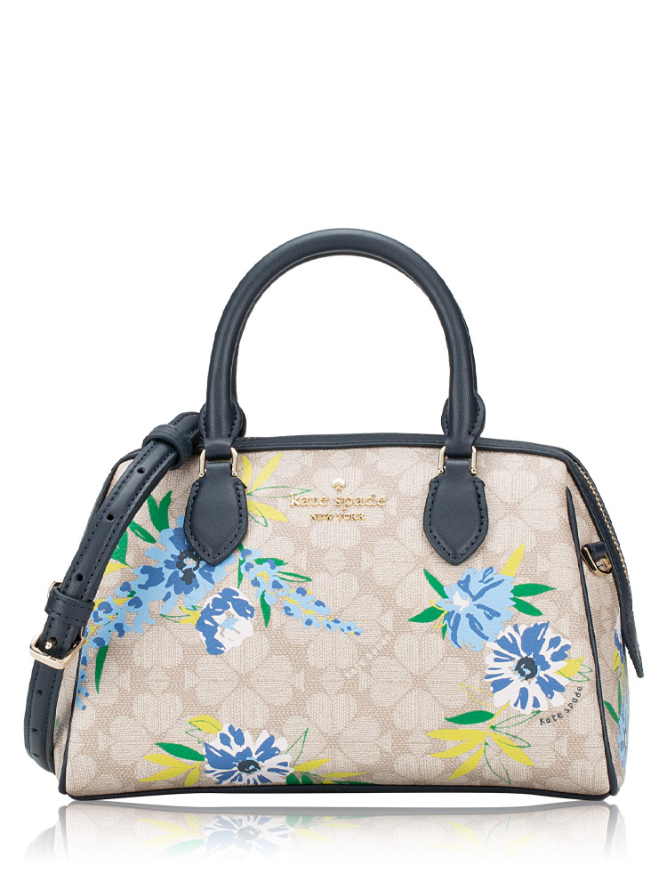 Spade Flower Floral Dolly Small Duffle Bag Blazer Blue Multi