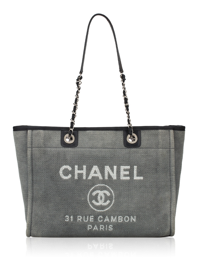 Canvas Deauville Small Tote Grey