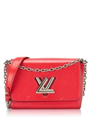 Epi Twist Shoulder Bag MM Coquelicot