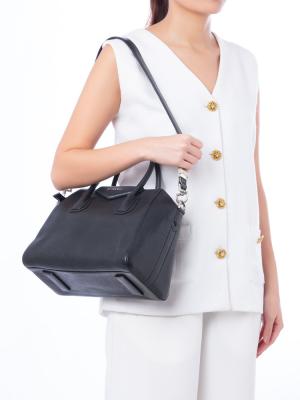 Sugar Goatskin Small Antigona Black