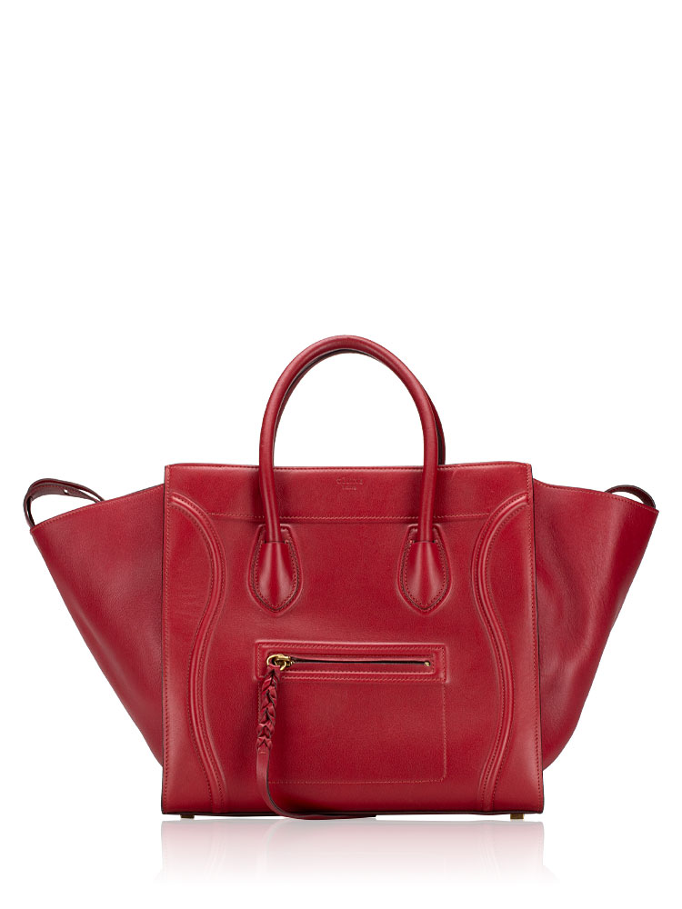Supple Calfskin Medium Phantom Luggage Blood