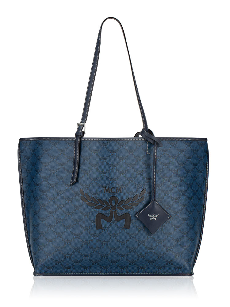 Nappa Lauretos Himmel Medium Tote Blue