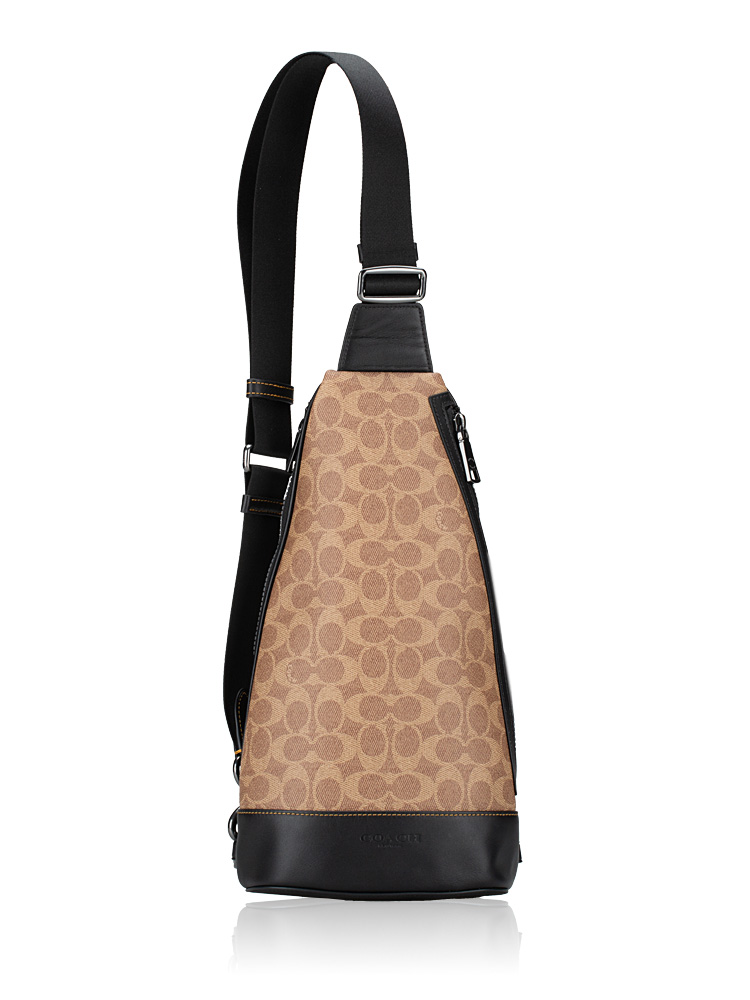 CY801 Signature Dominic Sling Bag Tan Black