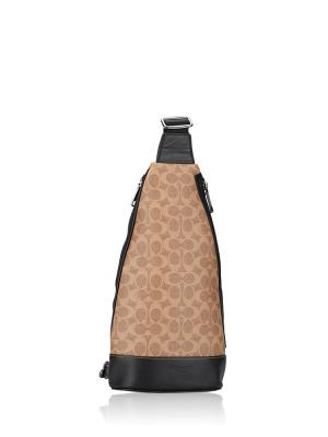 CY801 Signature Dominic Sling Bag Tan Black