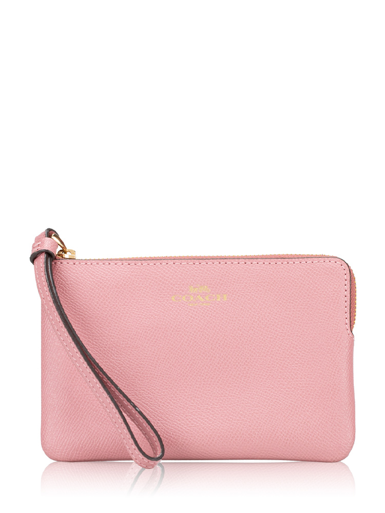 58032 Crossgrain Leather Small Wristlet True Pink