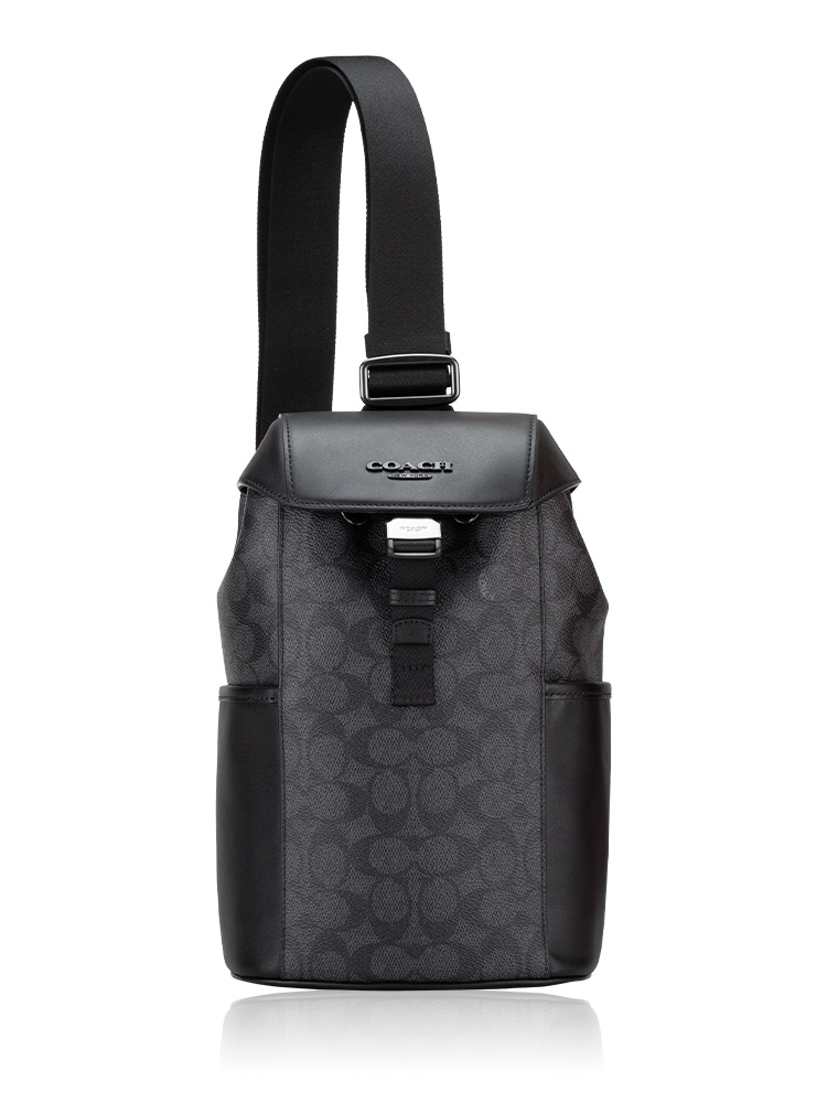CT712 Signature Racer Sling Pack Charcoal Black