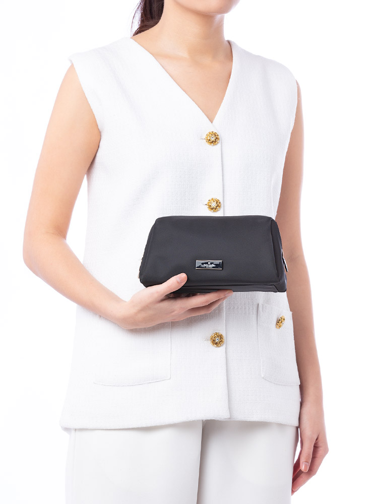 Carter Nylon Cosmetic Pouch Black