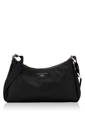 Carter Nylon Small Shoulder Bag Black