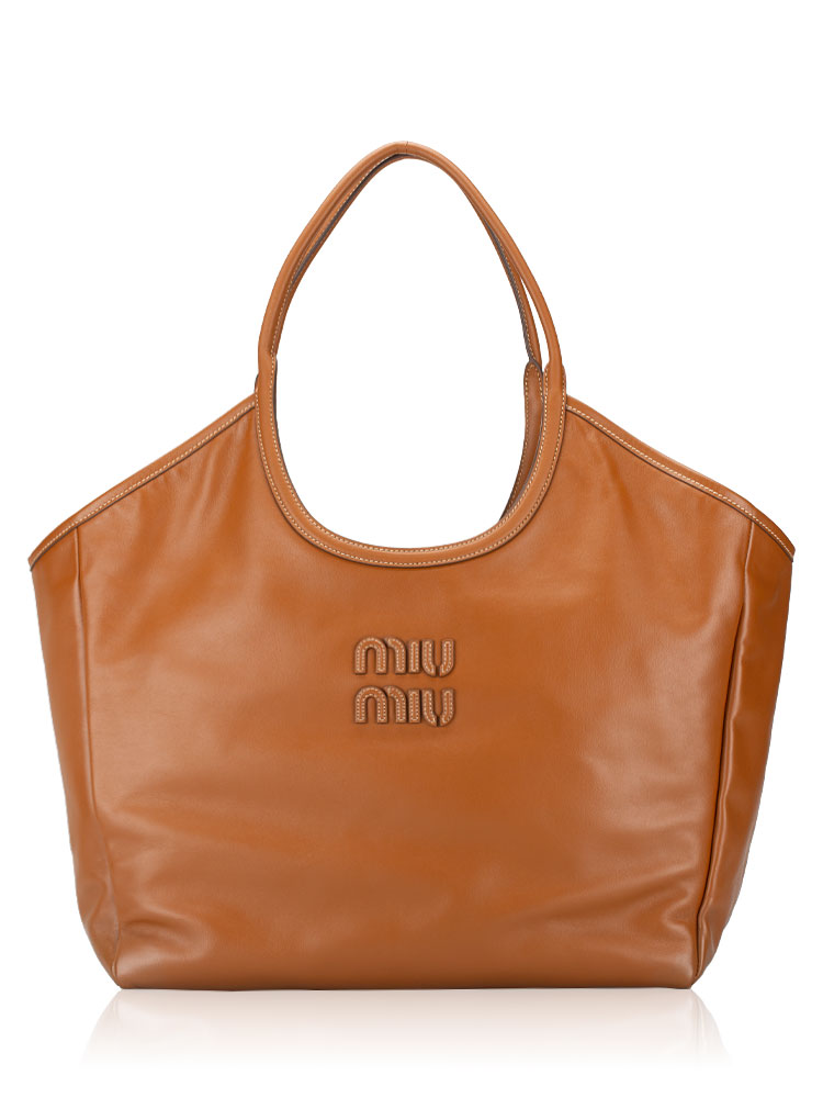 5BG286 Nappa Ivy Large Tote Cognac
