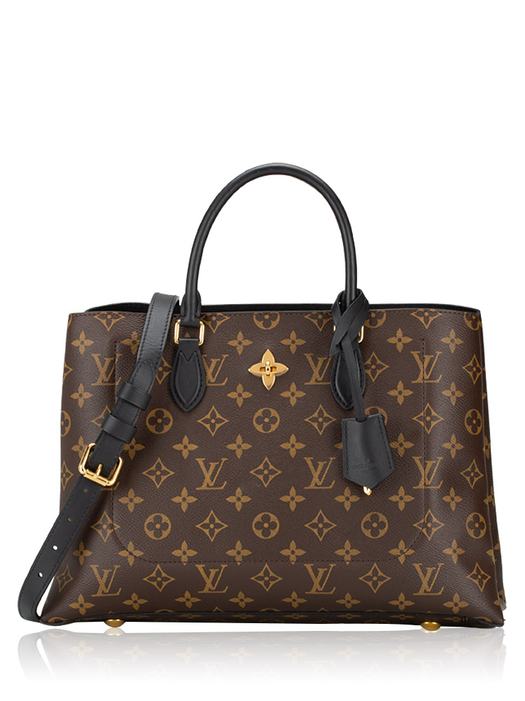 Monogram Flower Tote Noir