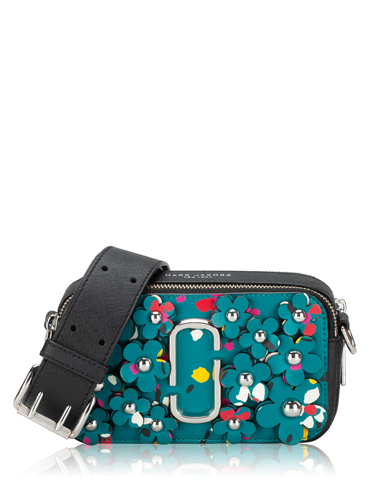 M0012026 Floral Cross The Snapshot Crossbody Green