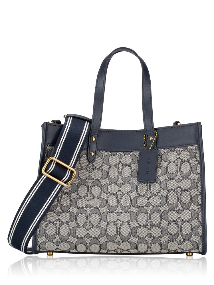 C3282 Signature Jacquard 30 Field Tote Midnight