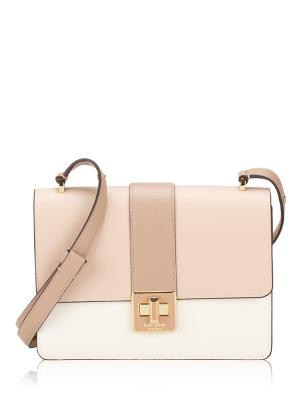 Phoebe Colorblock Shoulder Bag Toasted Hazelnut Multi