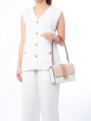 Phoebe Colorblock Shoulder Bag Toasted Hazelnut Multi