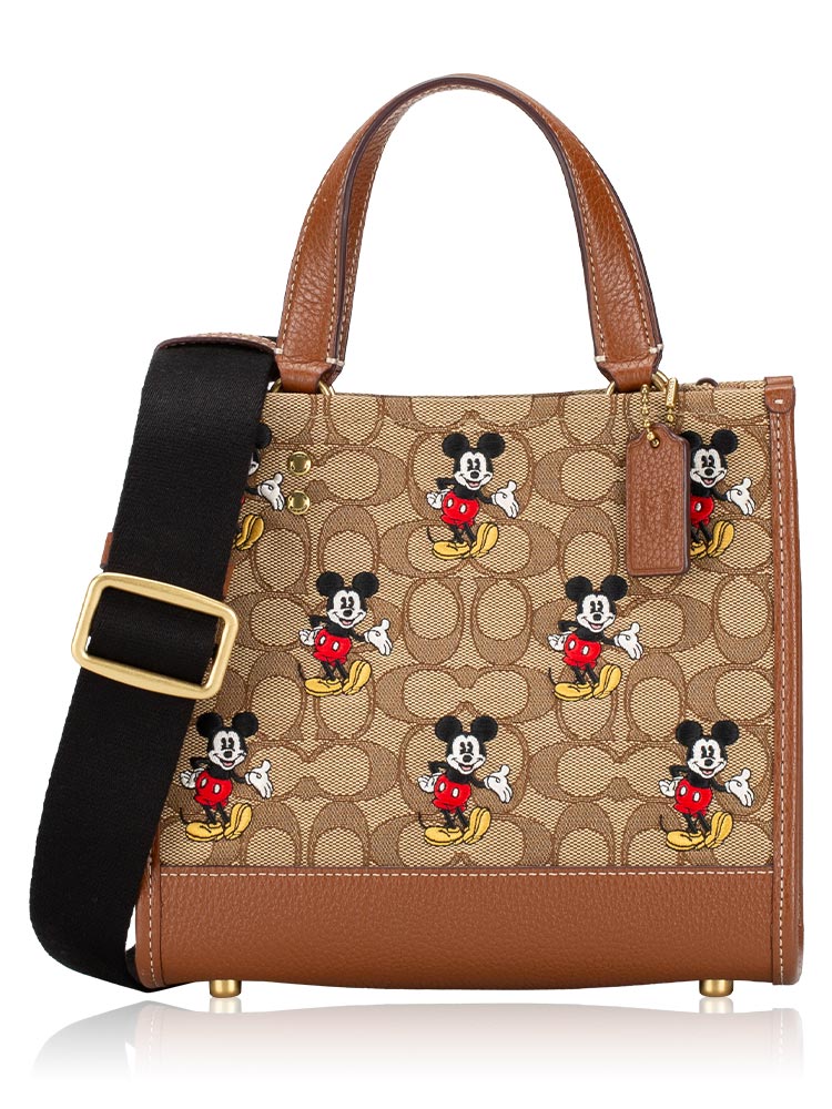 CM199 Signature Disney Dempsey 22 Tote Khaki Redwood Multi