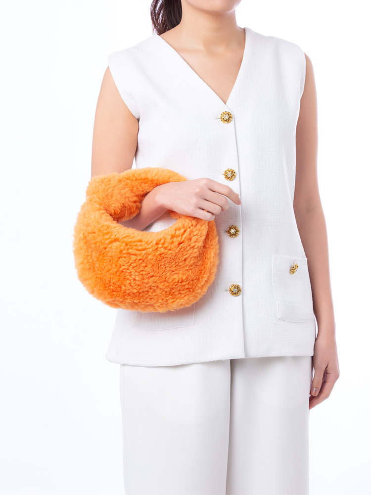 Shearling Mini Jodie Light Orange