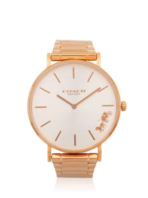 14503576 Perry Silver Dial Stainless Watch Rose Gold