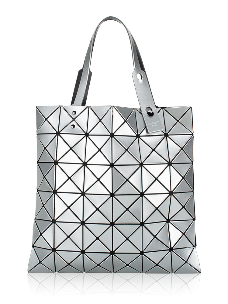 Bao Bao 6x6 Prism Tote Silver