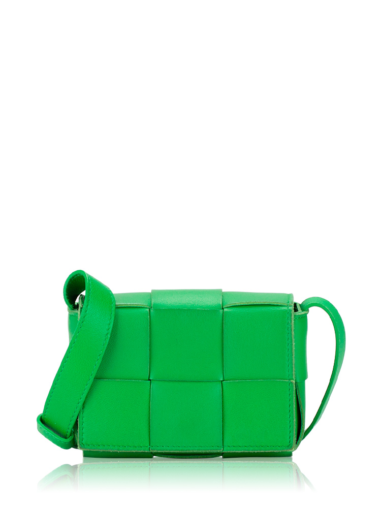 Maxi Intrecciato Extra Mini Cassette Crossbody Parakeet