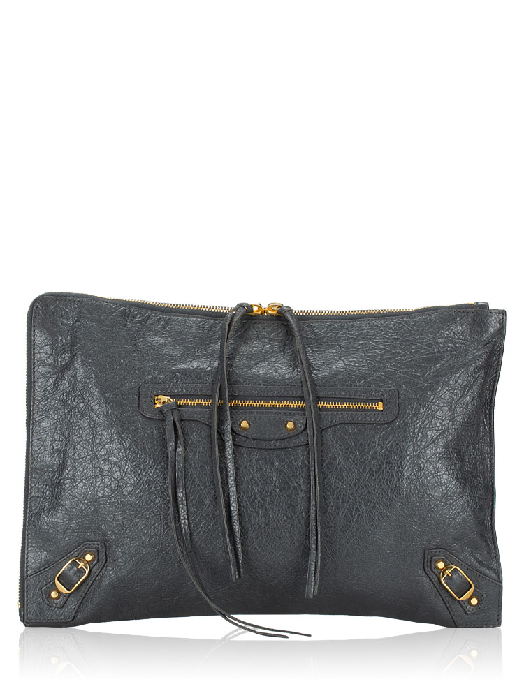 Classic Small Pouch Gris Fossile