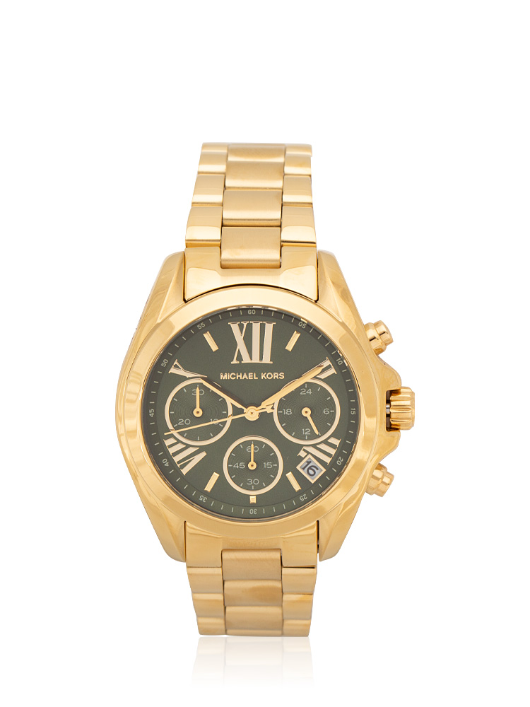 MK7257 Bradshaw Chronograph Stainless Watch Green Gold
